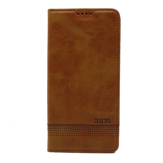  LEATHER FLIP COVER WITH INTERNAL POCKET AND CARD HOLDER FOR SAMSUNG A23 4G BROWN.